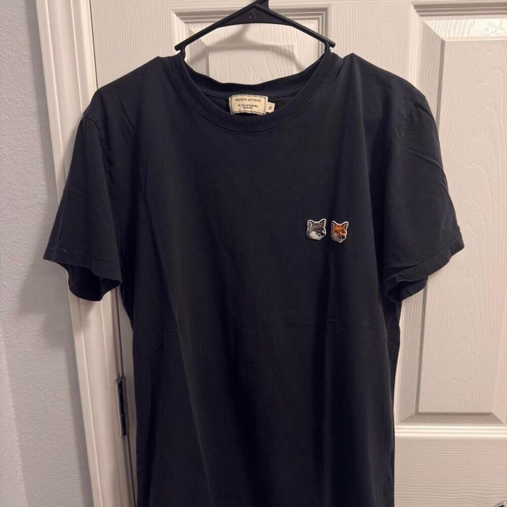 (2020-2022) Maison Kitsuné Double Fox Head Tee - Black - M